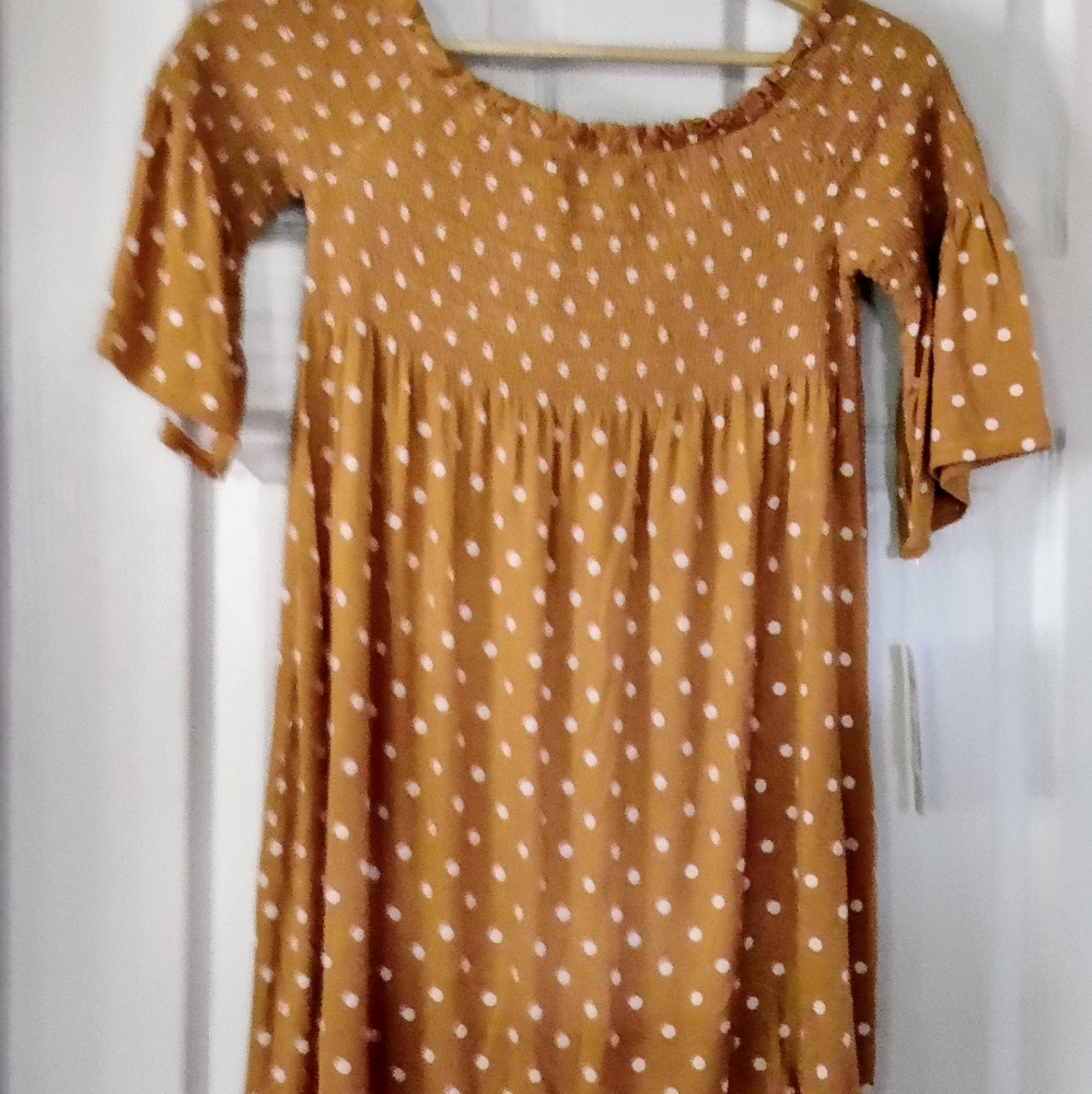 3 quarter length sleeve mini dress
